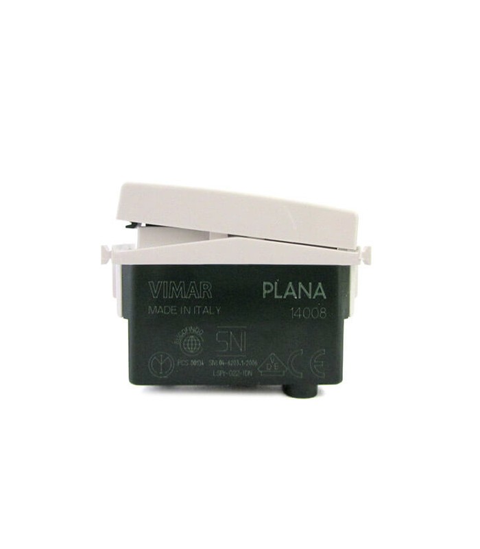 VIMAR 14008 - Pulsante 1P NO 10A Bianco (Plana)