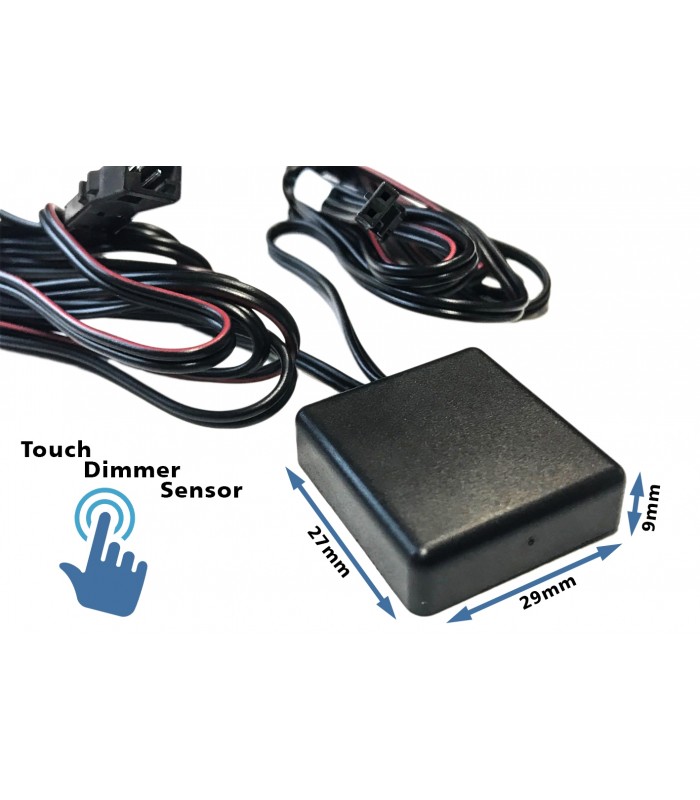 Interruttore Led Dimmer Touch Con Memoria Per Specchio Da Bagno 12V 24V 4A  Con Indicatore Led Blu - Expo Light s.r.l.