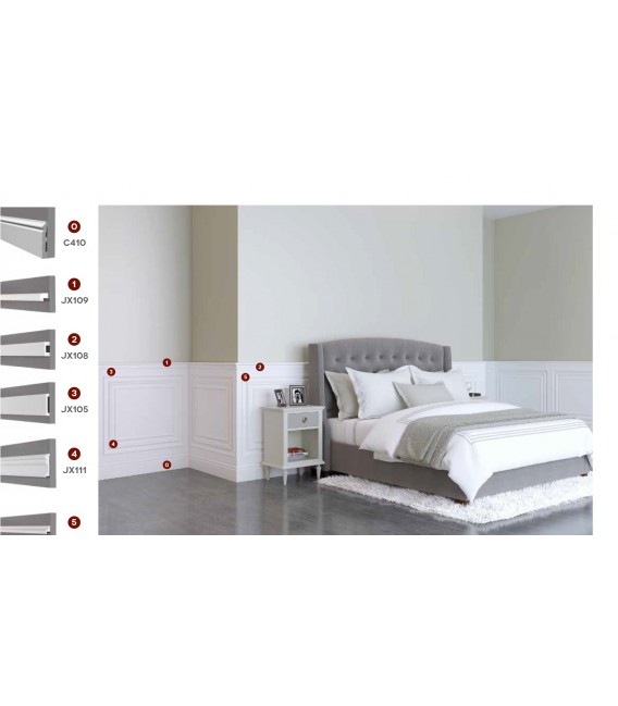 cornice duropolimero per boiserie