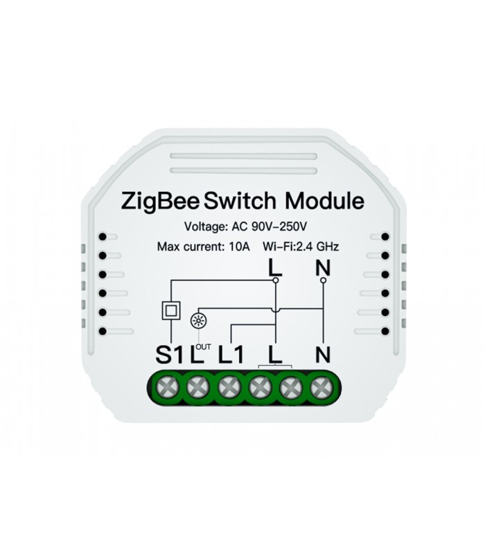 ZigBee Mini Interruttore Intelligente Smart 10A 220V Funzione Con Pulsante  Telecomando RF Compatibile Con  Alexa e Google - Expo Light s.r.l.